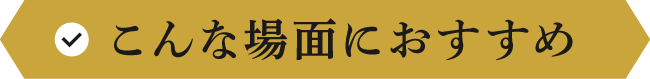 こんな場面におすすめ